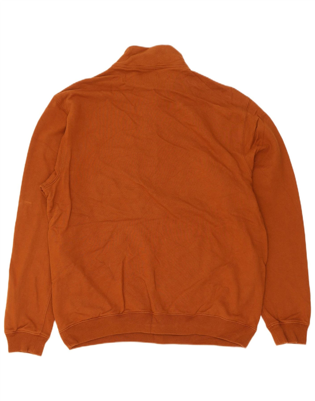 Gap Hombre Sudadera Con Cremallera En El Cuello Jersey De Algodón Marrón Medio
