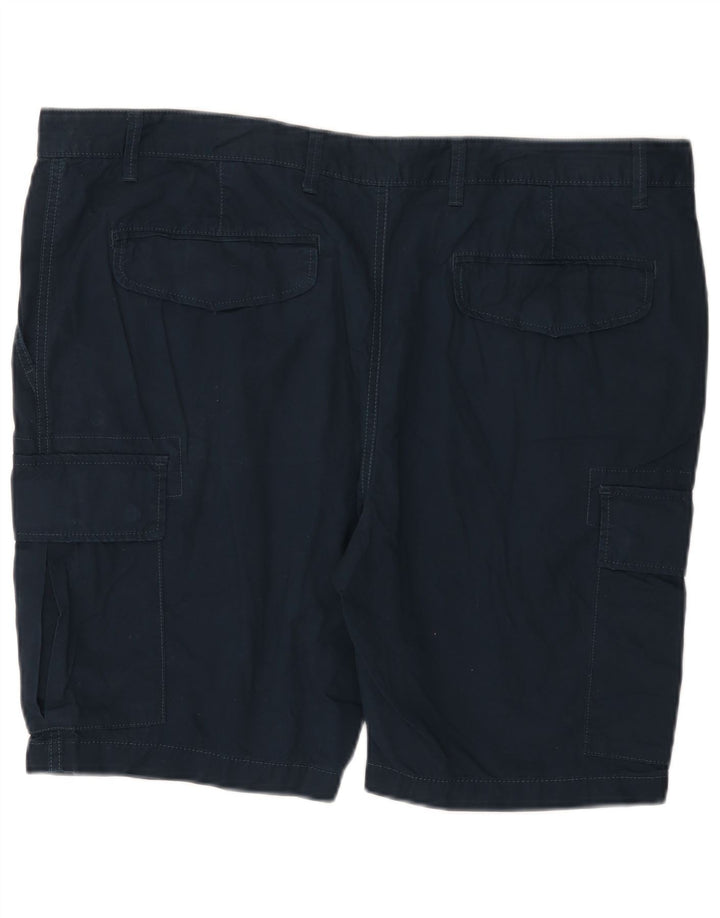 Marks & Spencer Pantalones cortos cargo para hombre W42 2XL Algodón azul marino