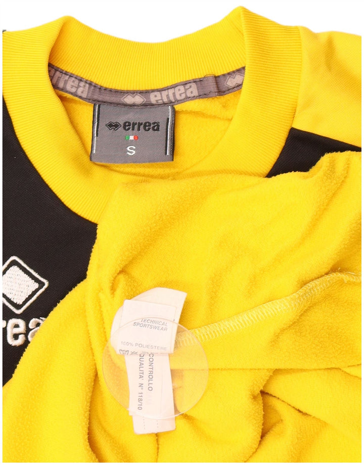 Errea Hombre Camiseta Gráfica Top Small Amarillo Colorblock Poliéster