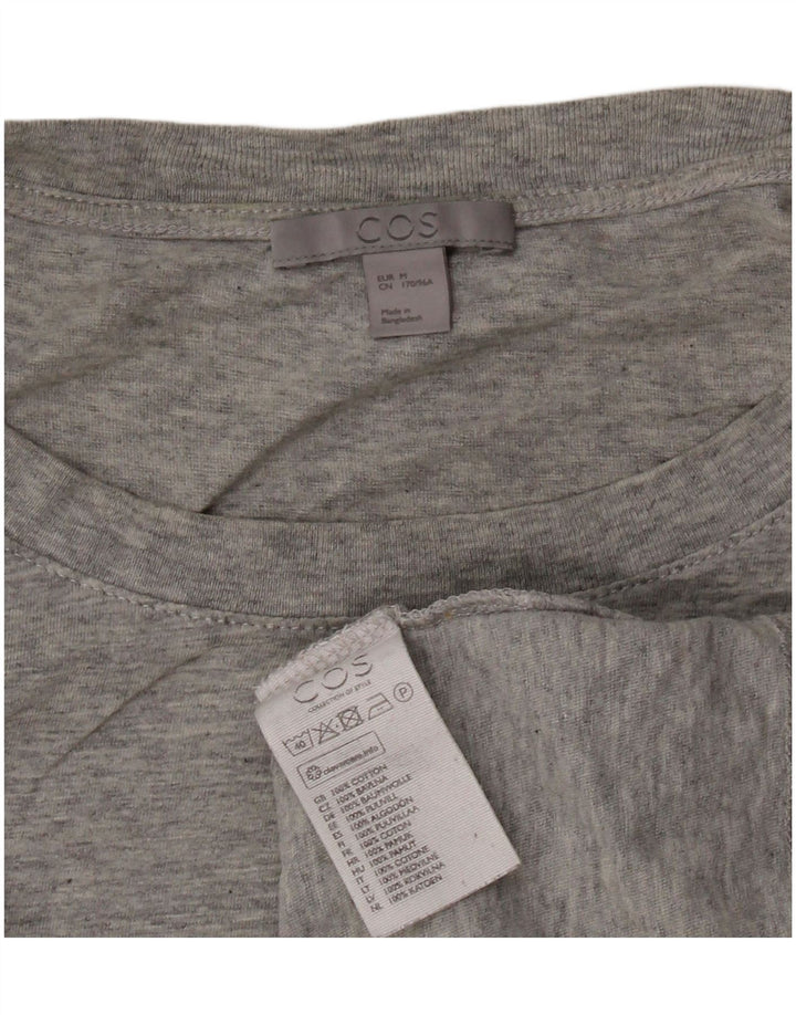 COS Camiseta para mujer Top UK 14 Algodón moteado gris medio