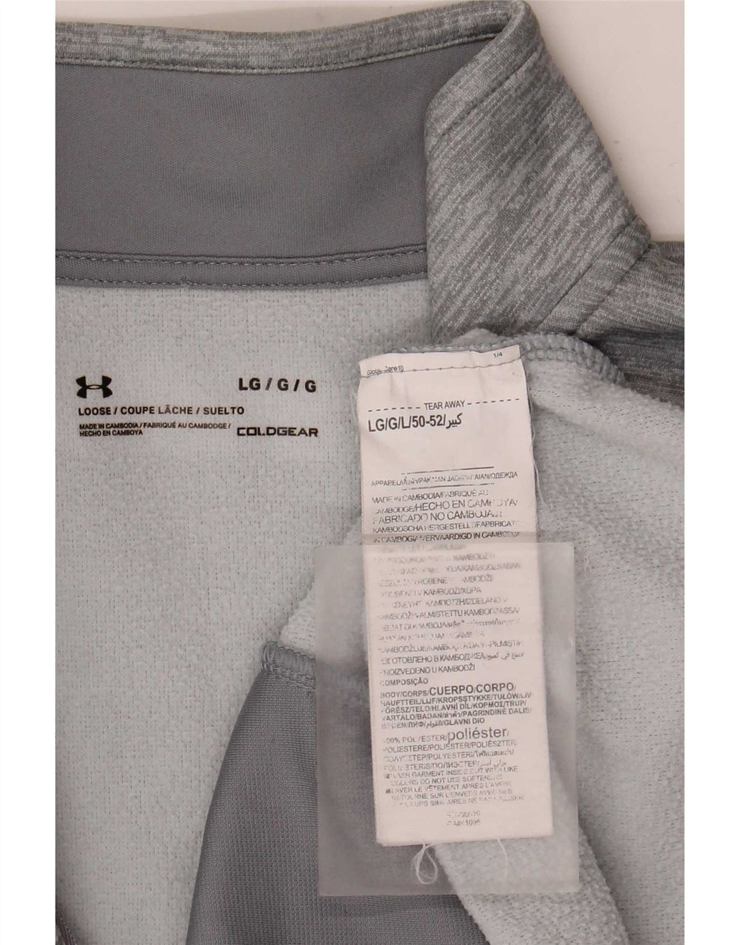 Under Armour Sudadera con gráfico y cuello con cremallera para hombre