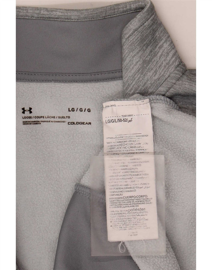 Under Armour Sudadera con gráfico y cuello con cremallera para hombre