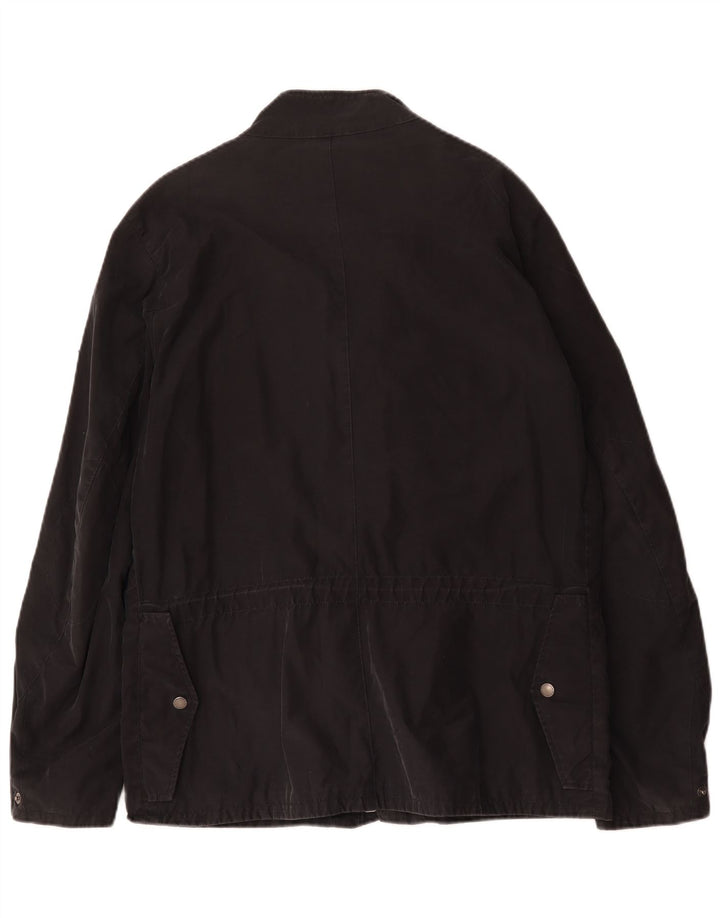 Kappa Chaqueta utilitaria para hombre Reino Unido 40 Grande Algodón negro