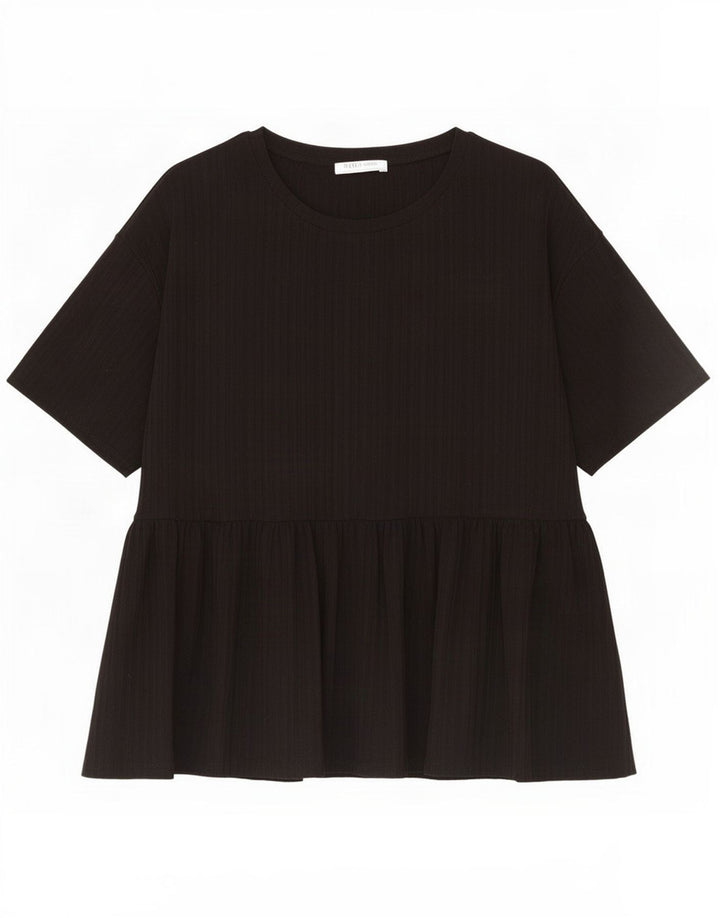 Zara Mujer Trafaluc Blusa Top Reino Unido 46 Grande Negro
