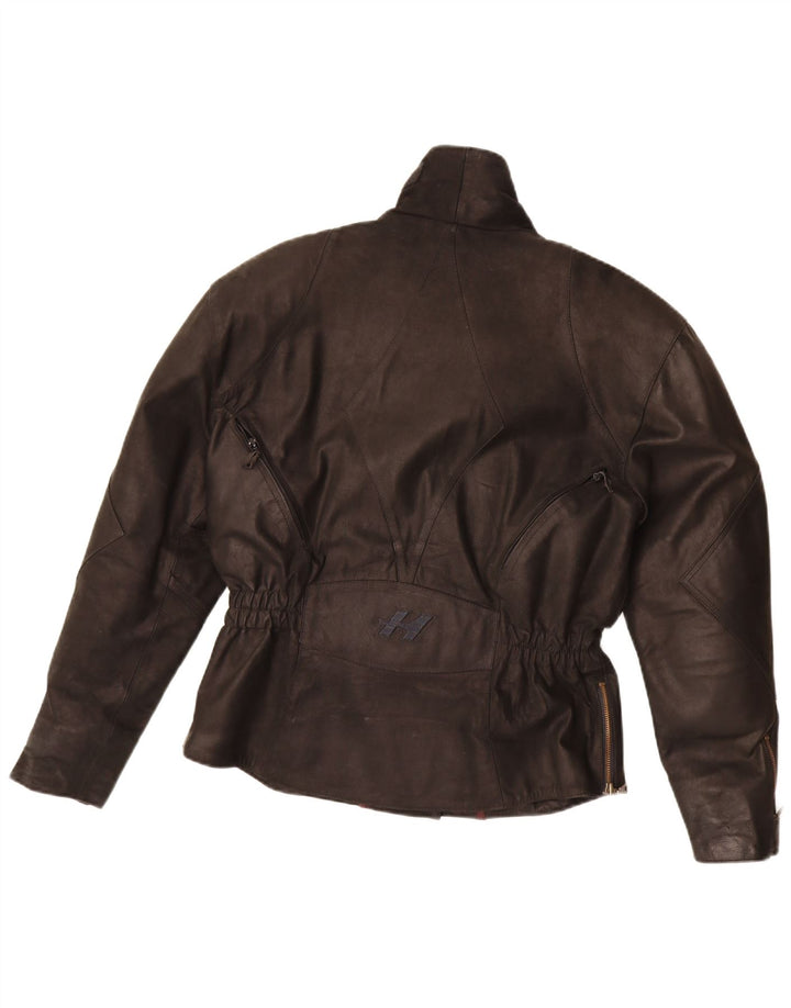 Held Chaqueta motera de cuero para mujer UK 42 Medium Black Leather