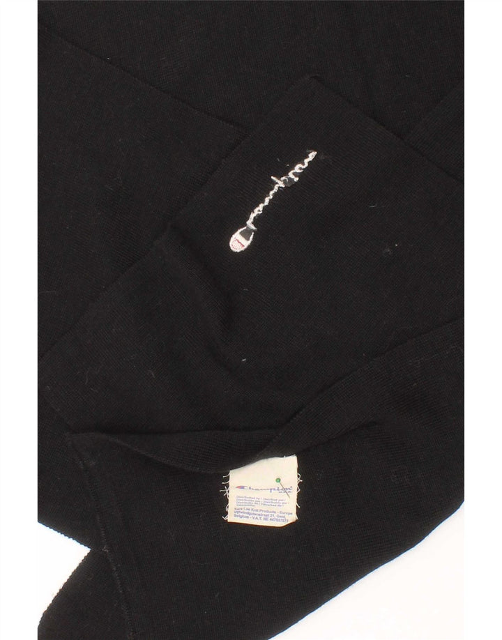 Champion Bufanda rectangular para hombre talla única lana negra