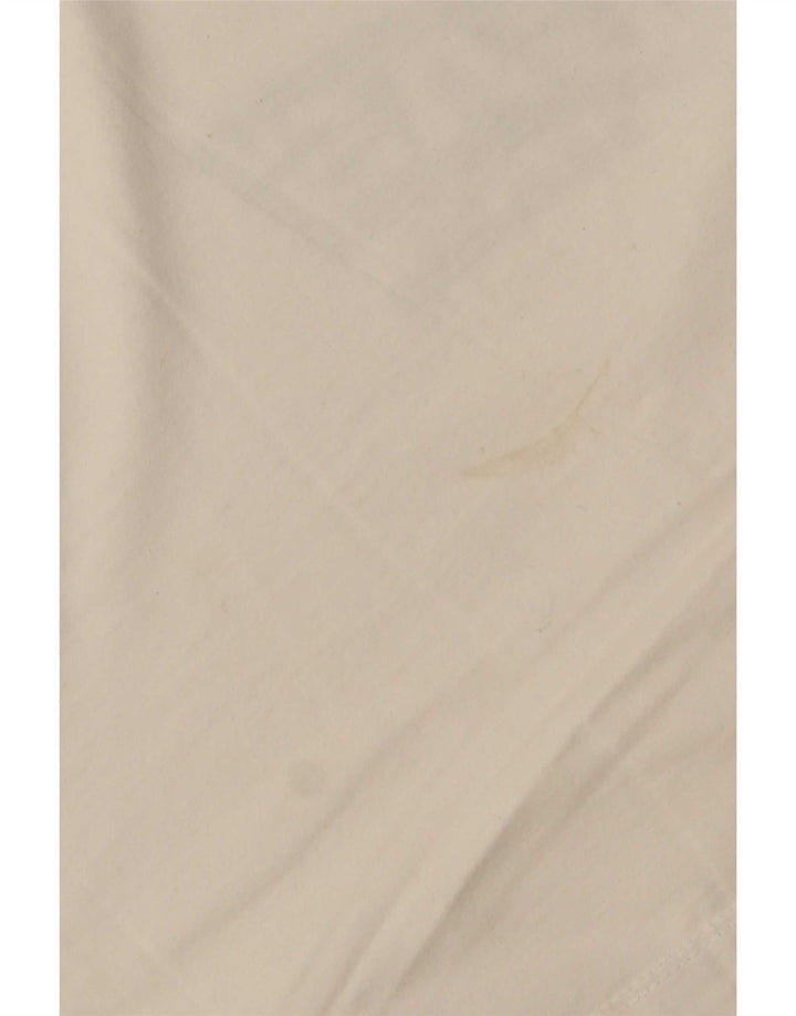 Gas - Camiseta gráfica para hombre, talla pequeña, color blanco