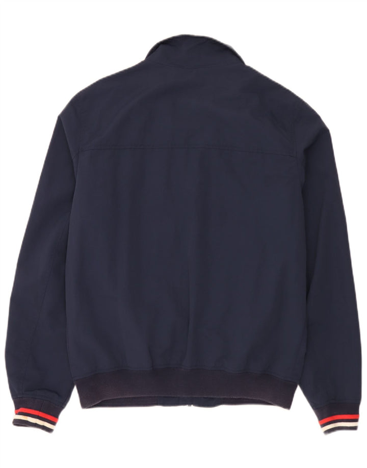 Tommy Hilfiger Chaqueta Bomber para Hombre UK 38 Mediana Poliamida A Rayas Azul Marino