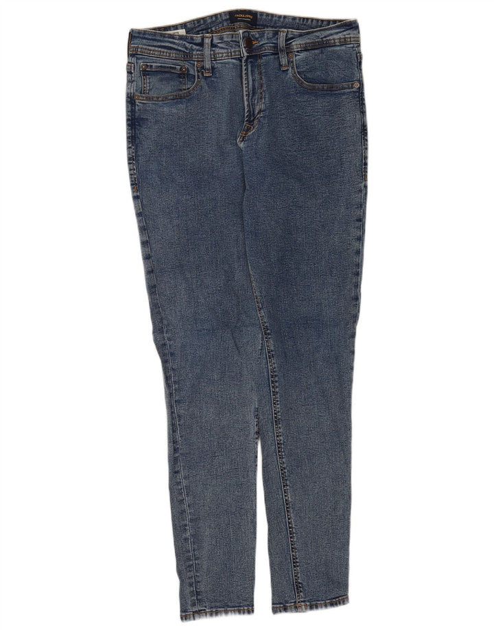 JACK & JONES Vaqueros ajustados para hombre W33 L32 Algodón azul