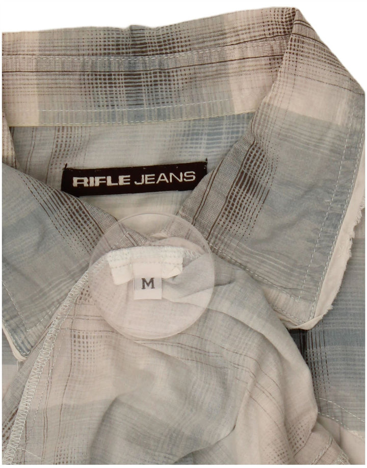 Camisa de manga corta para mujer Rifle UK 40 Medium Blue Check