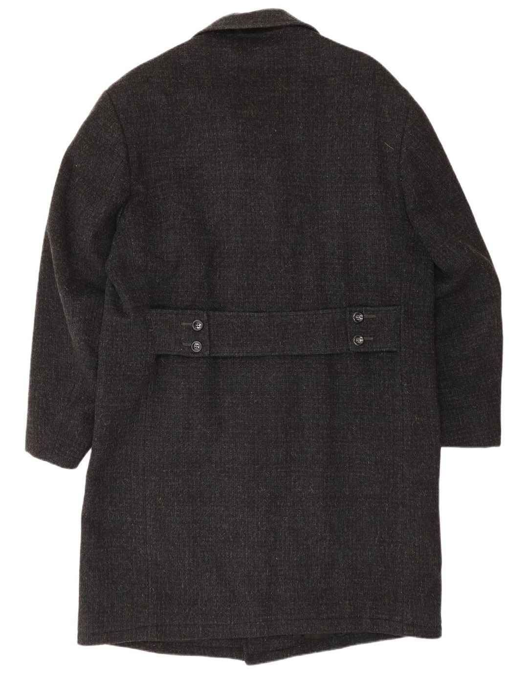 Vintage hombres abrigo Reino Unido 38 gris medio