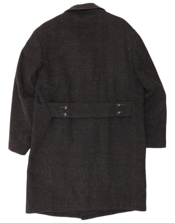 Vintage hombres abrigo Reino Unido 38 gris medio