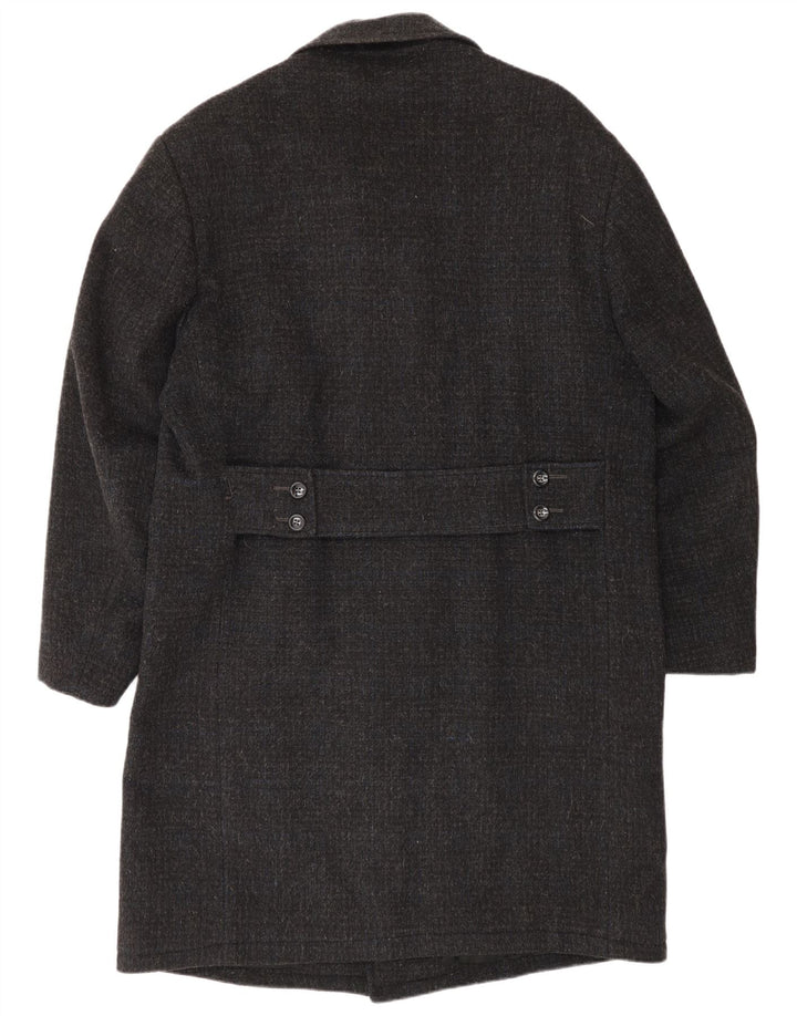 Vintage hombres abrigo Reino Unido 38 gris medio