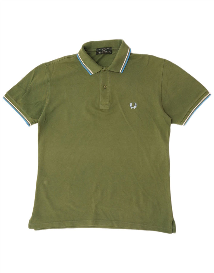 FRED PERRY Polo Hombre Algodón Verde Medio