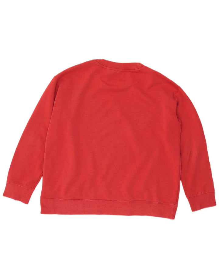 ADIDAS Sudadera extragrande para mujer Jersey UK 12 Mediano Rojo Algodón