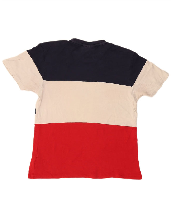 Fila Camiseta gráfica para hombre Top mediano de algodón con bloques de color multicolor