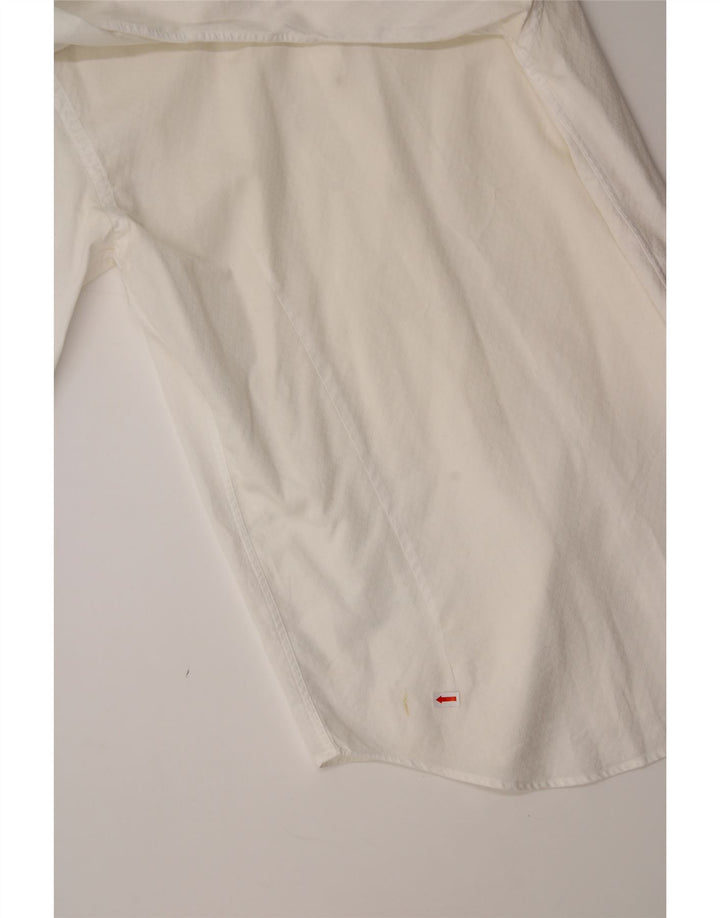 ZARA Mens Slim Fit Shirt Small White Cotton Vintage Zara and Second-Hand Zara from Messina Hembry 