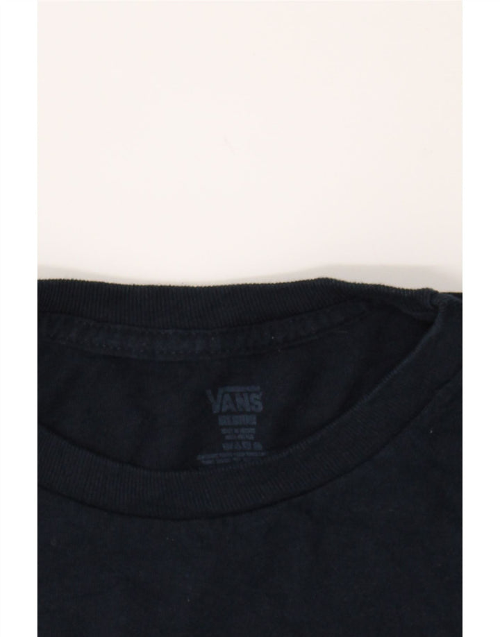 VANS Mens Graphic T-Shirt Top Medium Navy Blue Vintage Vans and Second-Hand Vans from Messina Hembry 