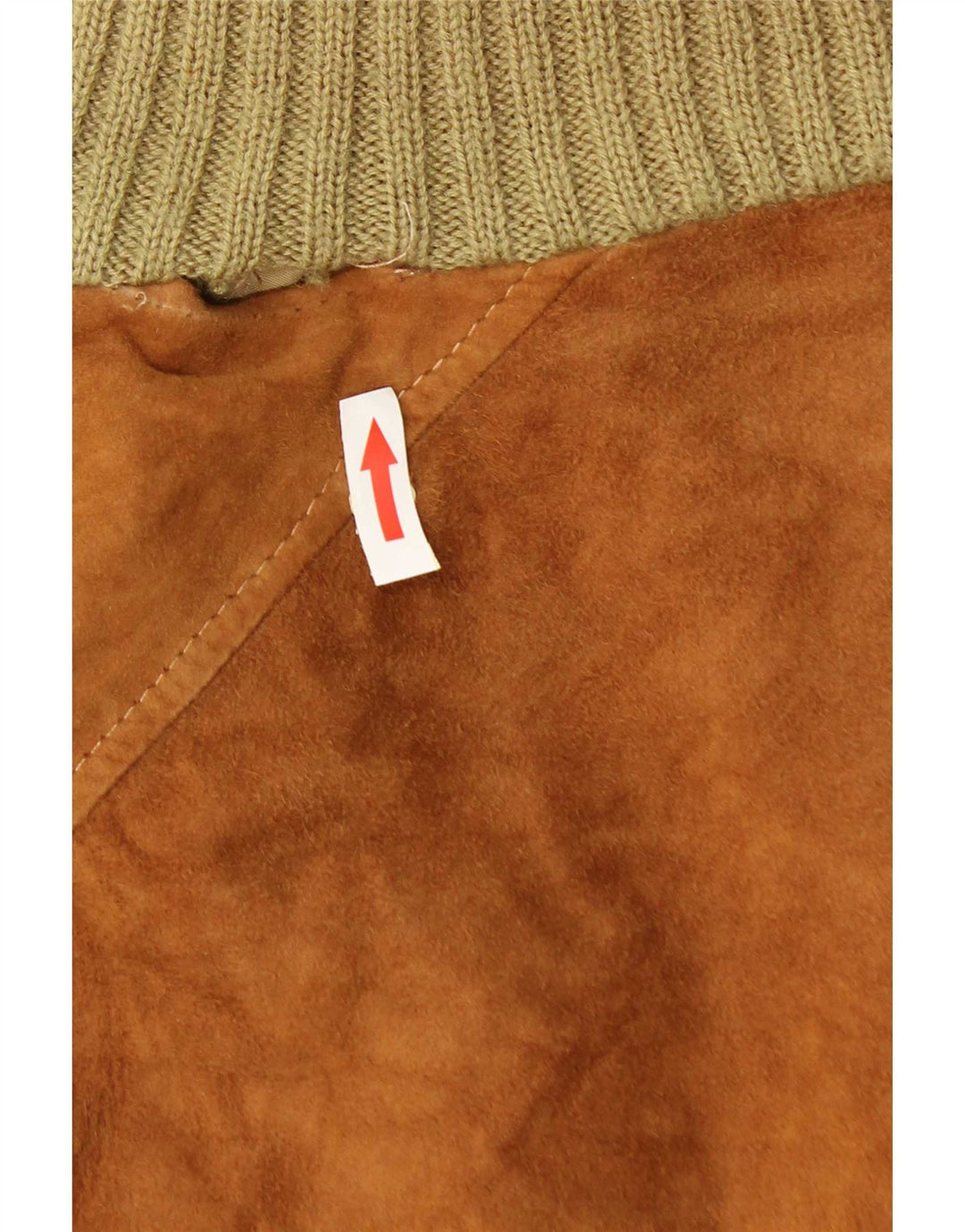 Essebi Chaqueta bomber de ante para hombre IT 52 XL Cuero beige