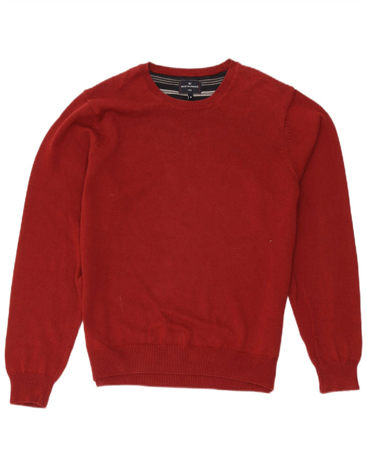 Marks & Spencer Suéter tipo jersey con cuello redondo en azul Harbor para hombre Rojo mediano