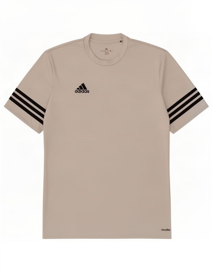 Adidas Mens Climalite Camiseta Top Medio Blanco Poliéster