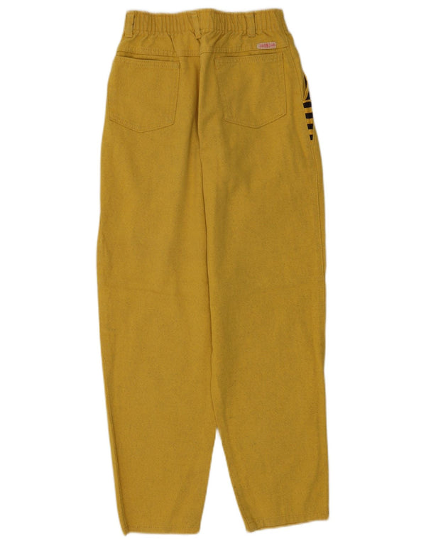 Vaqueros holgados de cintura alta para niños vintage 11-12 años Algodón color block amarillo