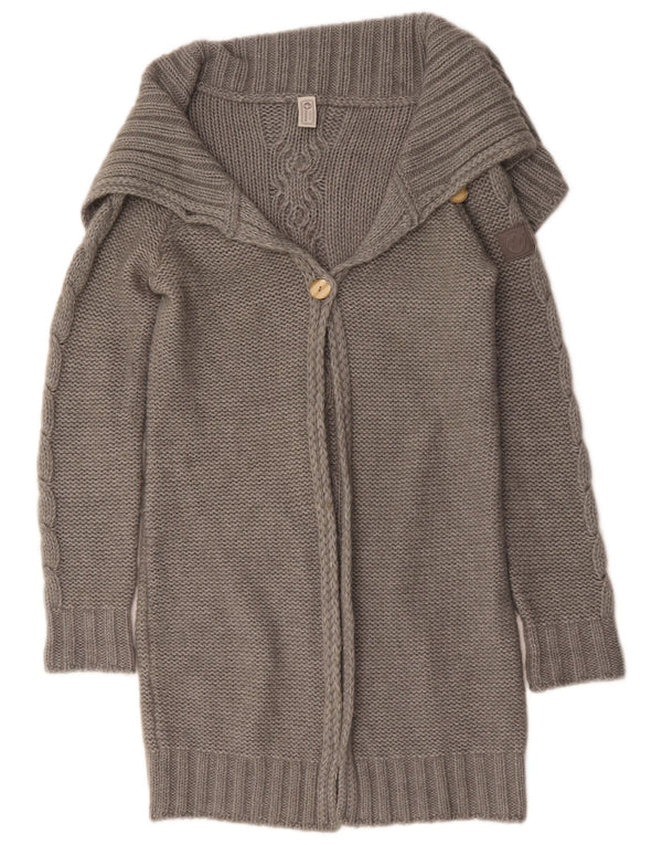 Murphy & Nye Suéter tipo cárdigan largo para mujer UK 46 Grande Gris