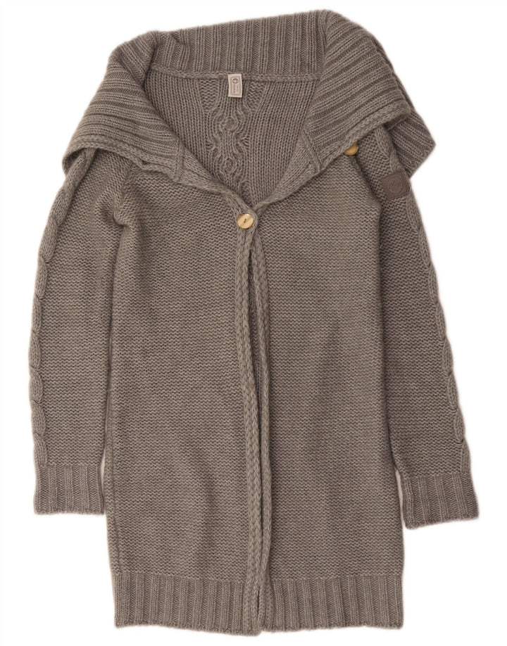 Murphy & Nye Suéter tipo cárdigan largo para mujer UK 46 Grande Gris