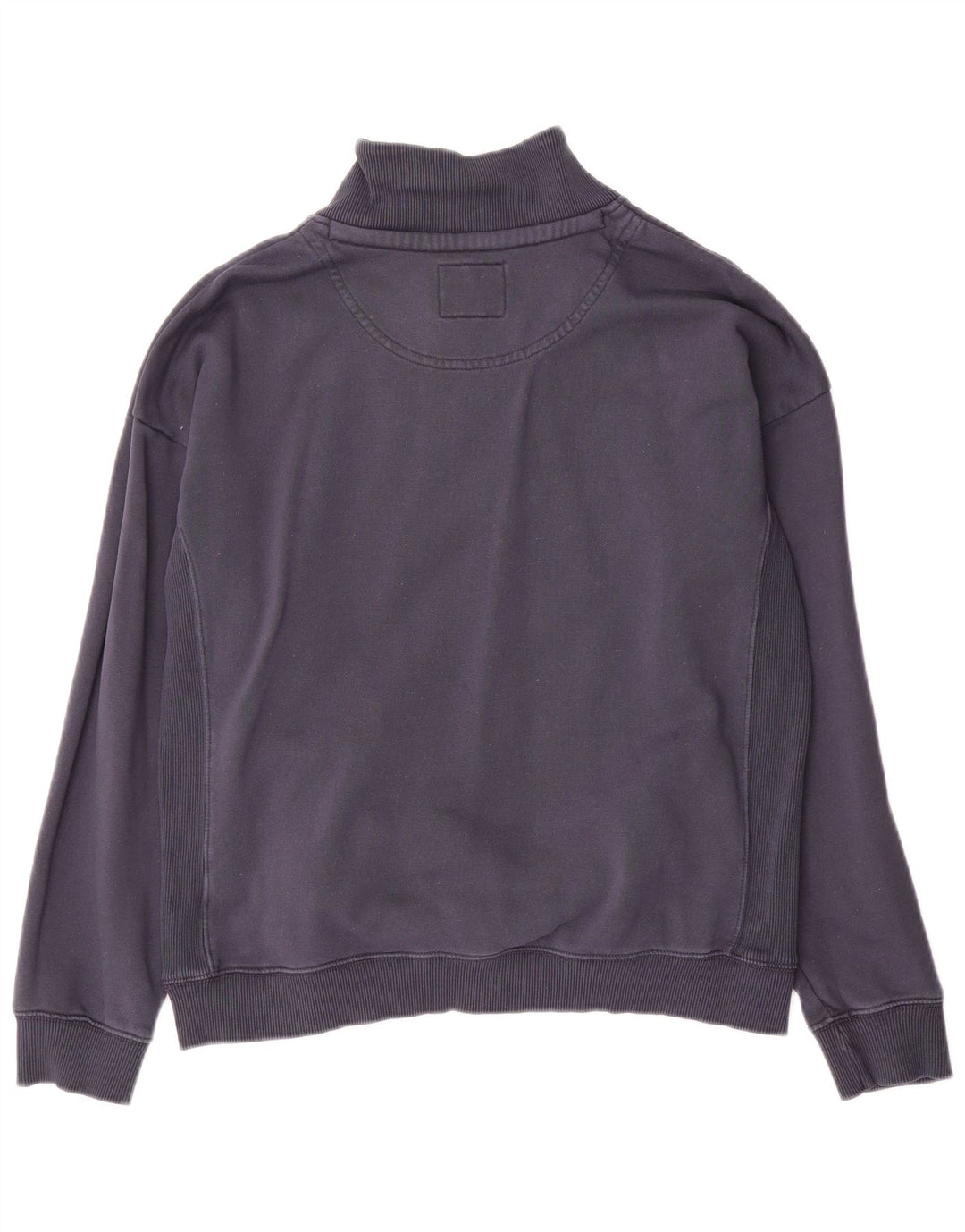 Sudadera con capucha y cuello con cremallera para hombre de Fat Face, color azul marino mediano