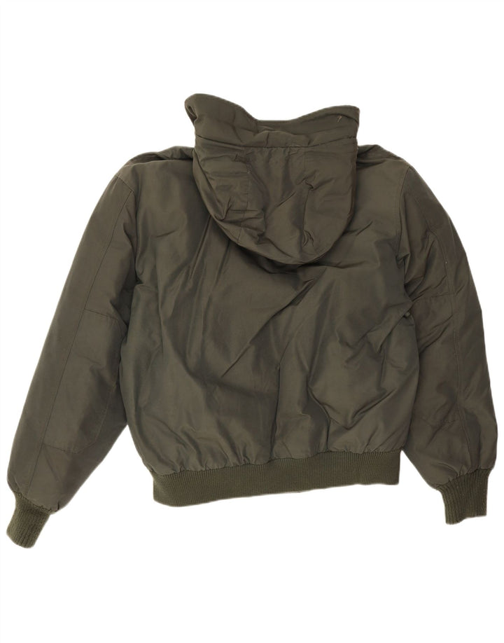 Woolrich Chaqueta acolchada con capucha para hombre UK 40 Large Algodón caqui