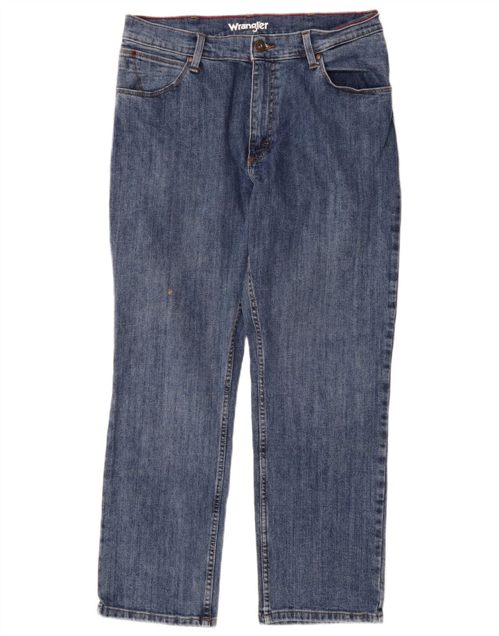 Vaqueros Wrangler Hombre Rectos W34 L30 Algodón Azul