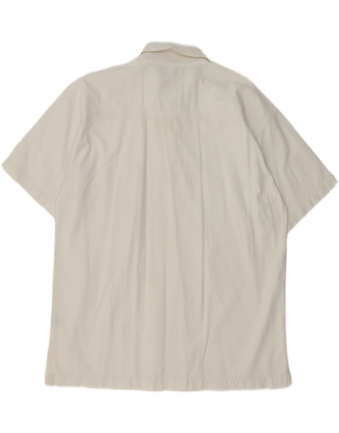 Polo VINTAGE para hombre de algodón blanco medio