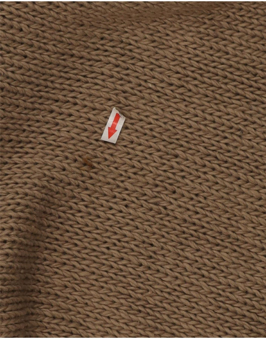 Vintage hombres chal cuello jumper suéter pequeño beige