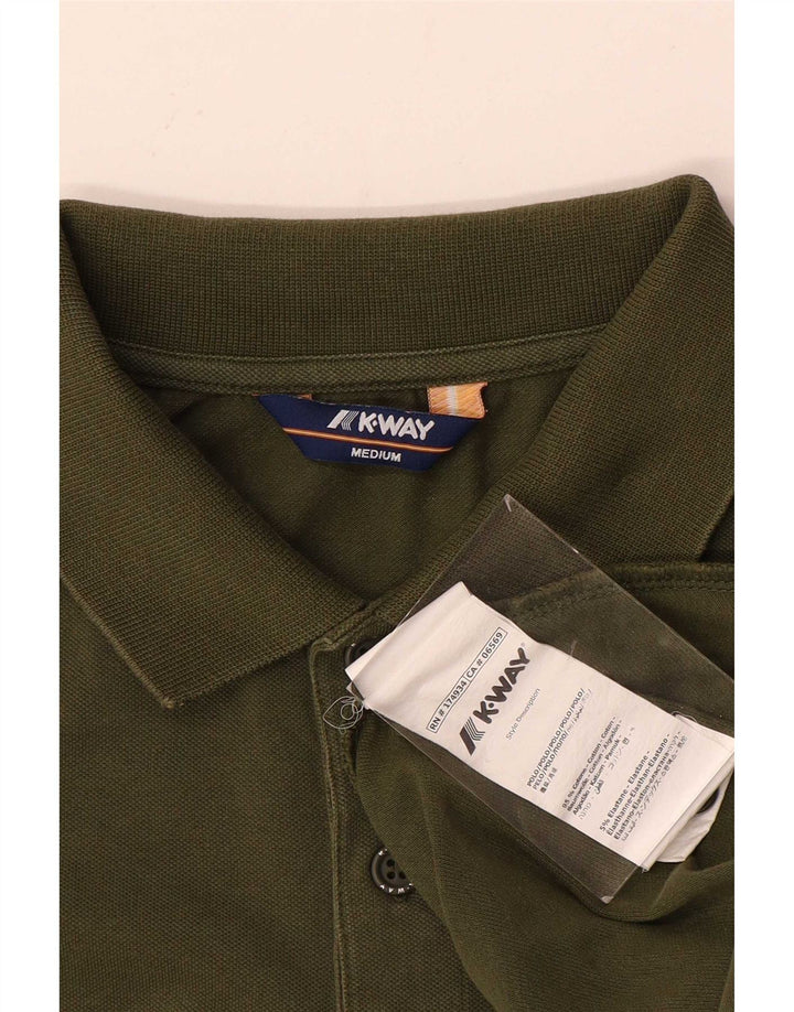 Polo K-Way Hombre Algodón Caqui Medio