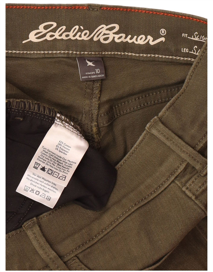 EDDIE BAUER Pantalones casuales para mujer US 10 Large W32 L30 Caqui