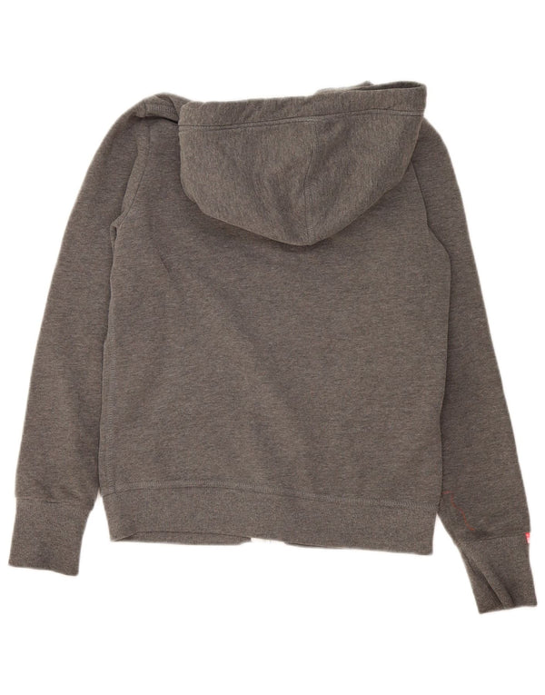 Superdry Suéter con capucha y cremallera para mujer Reino Unido 46 Algodón gris grande
