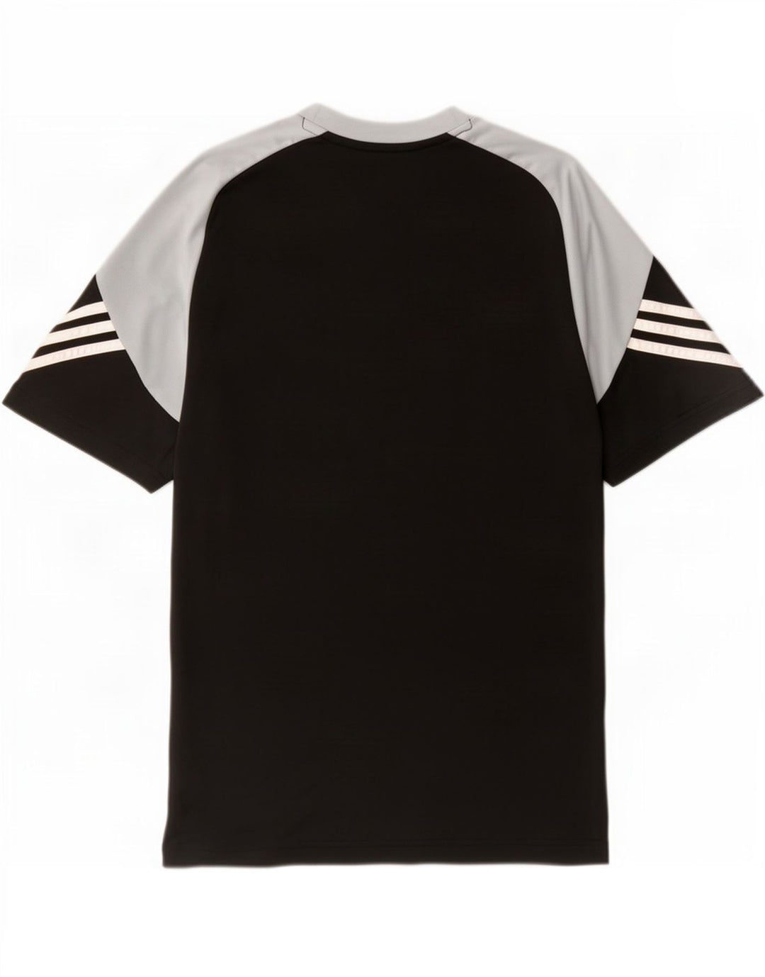 Adidas Mens Climalite Graphic T-Shirt Top Grande Negro Colorblock Poliéster
