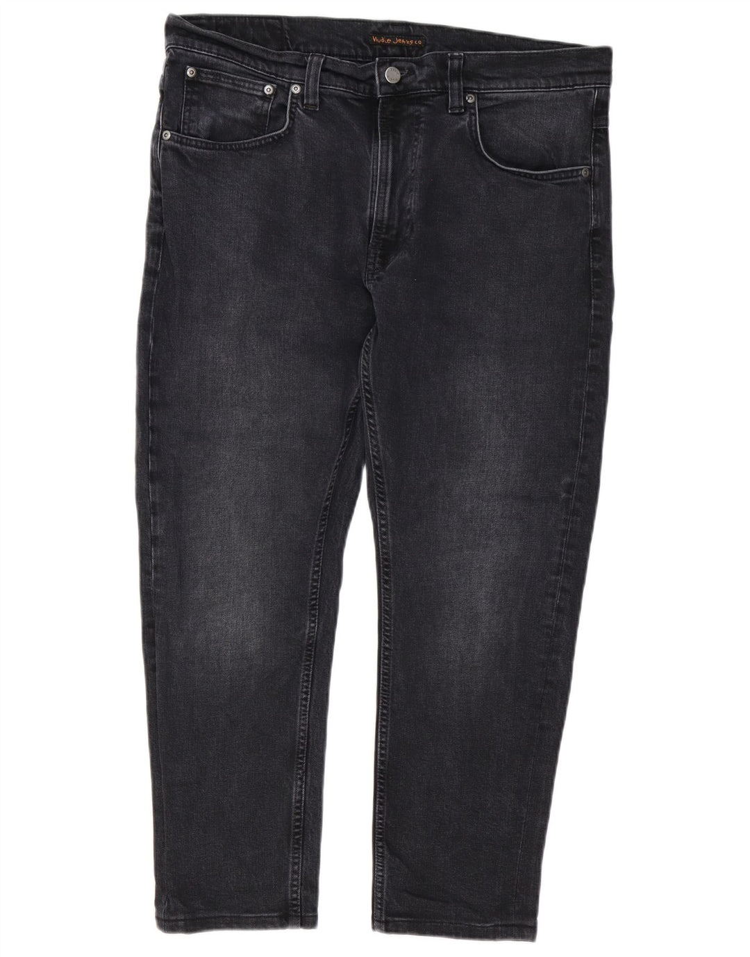 Vaqueros ajustados para hombre Nudie W34 L28 Algodón negro
