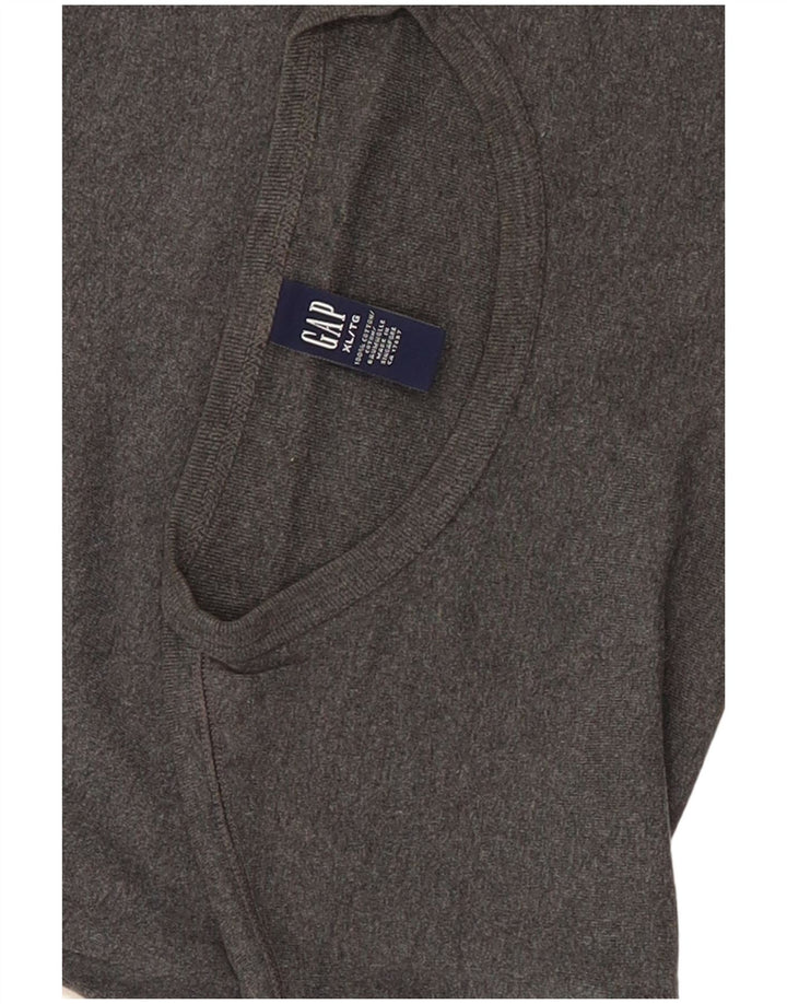 Camiseta Gap Hombre Top XL Algodón Gris