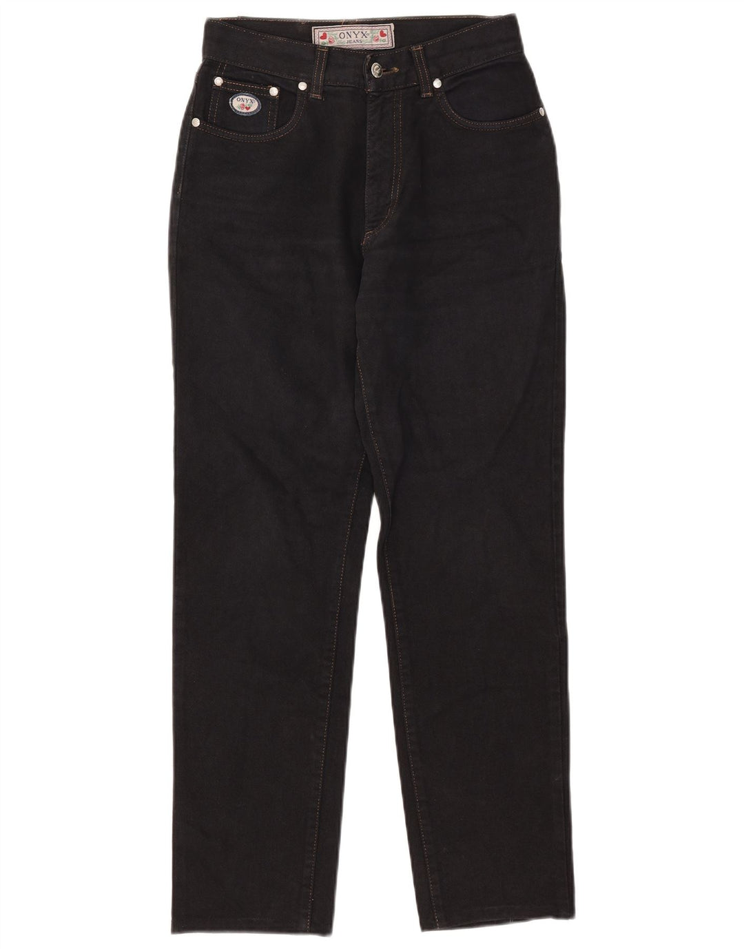 Vaqueros cónicos para mujer ONYX W29 L28 Algodón negro