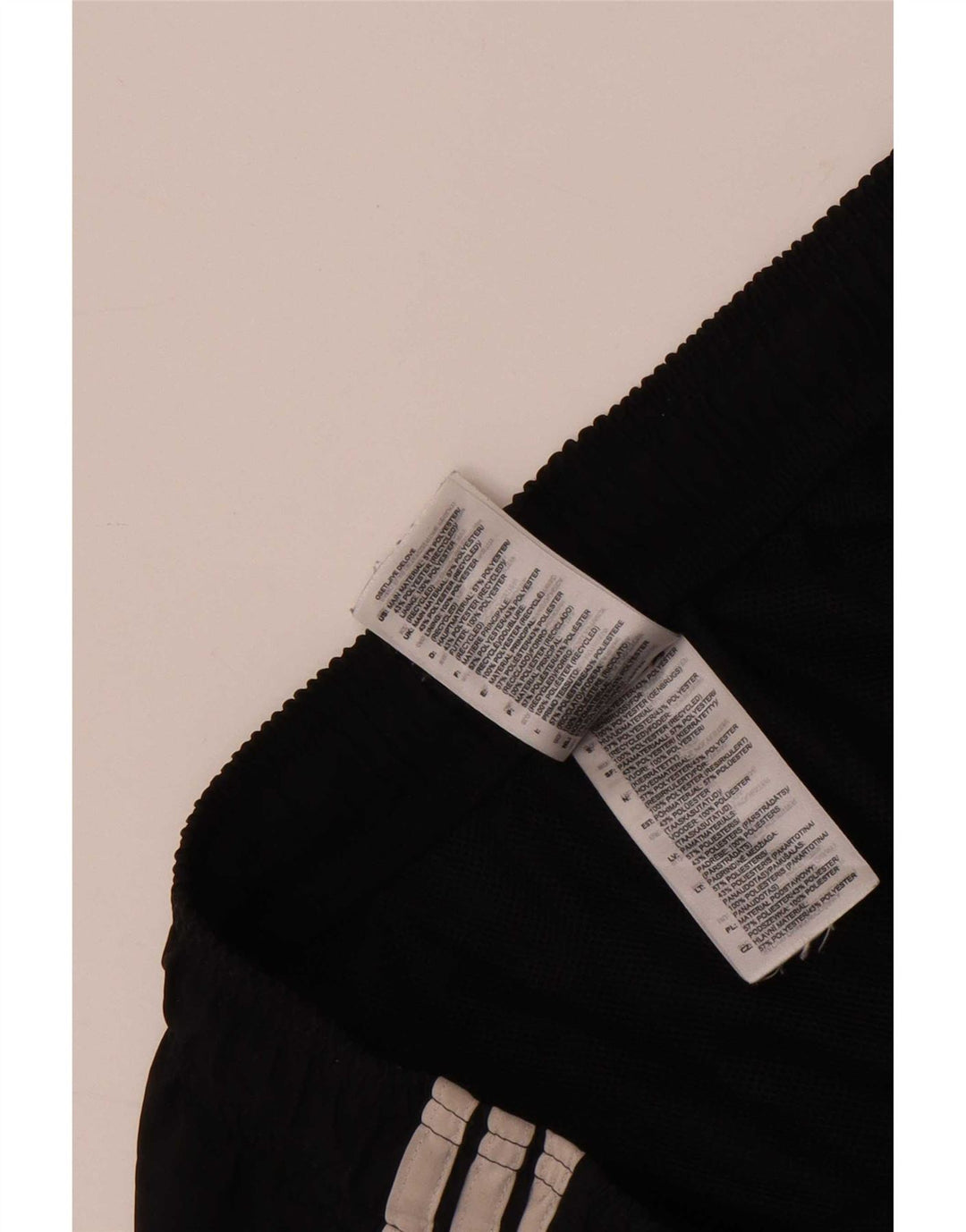 Adidas Pantalones cortos deportivos para hombre UK 12 Medium Negro Poliéster