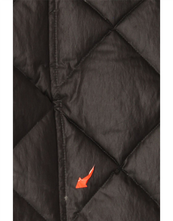 BARBOUR Chaqueta acolchada con capucha para mujer Reino Unido 44 Grande Negro