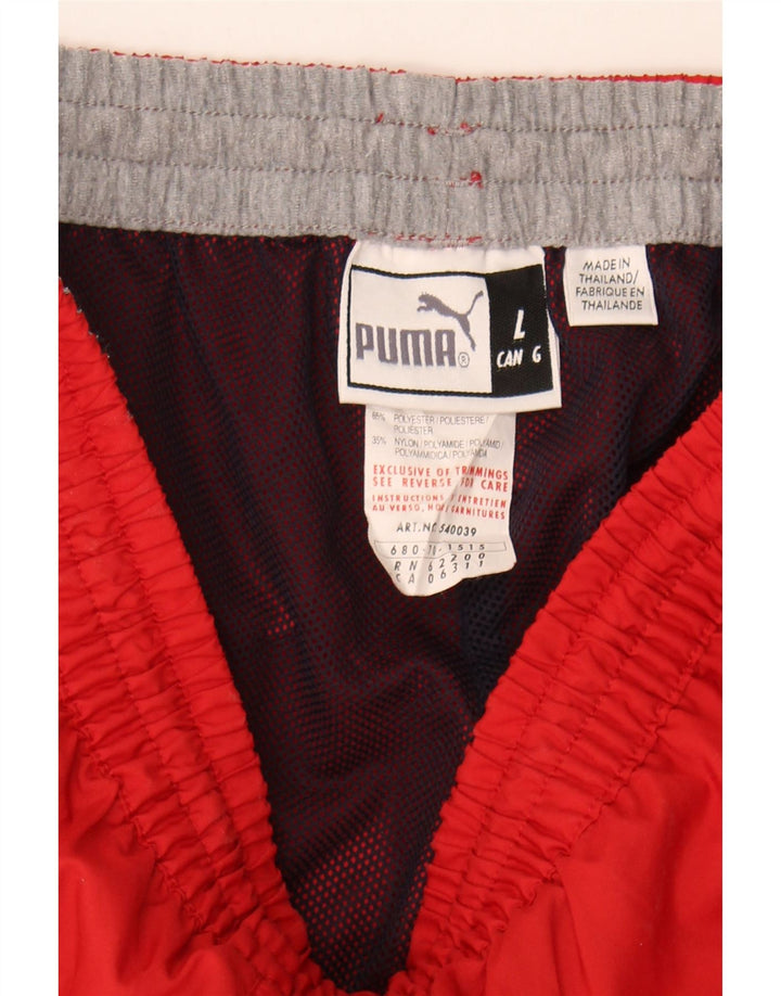 PUMA Mens Tracksuit Trousers Large  Red Polyester Vintage Puma and Second-Hand Puma from Messina Hembry 