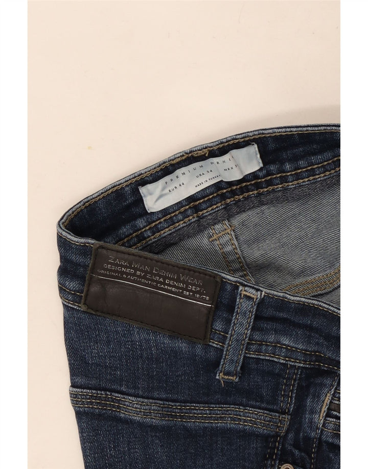 Zara Mens Slim Jeans EU 44 Grande W34 L31 Azul