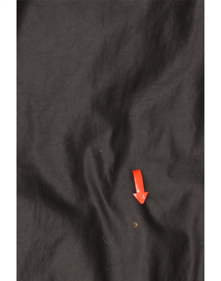 Vintage hombres chaqueta utilitaria Reino Unido 40 algodón negro grande