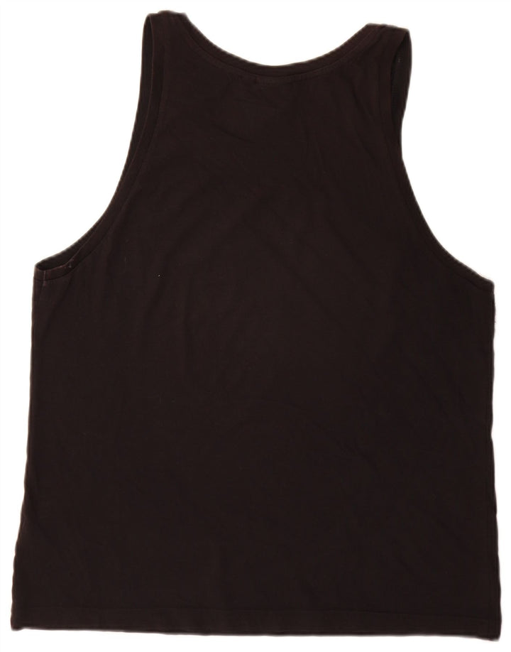 Adidas Hombre Graphic Vest Top Medio Algodón Negro