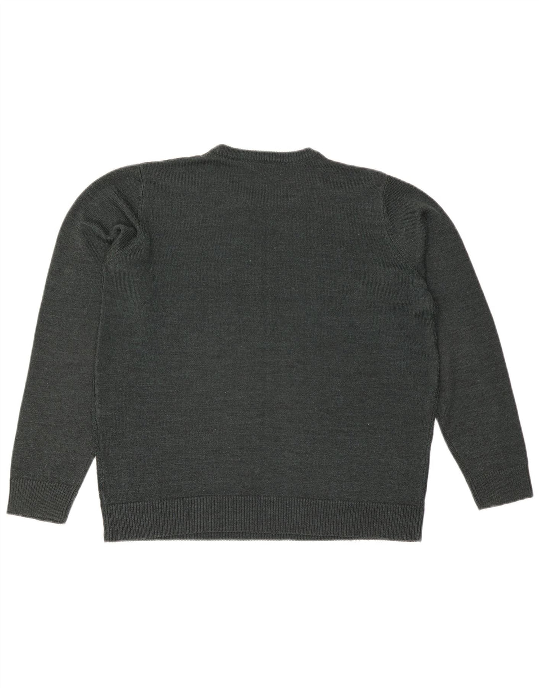 JAMES PRINGLE Jersey de cuello redondo para hombre, acrílico verde grande