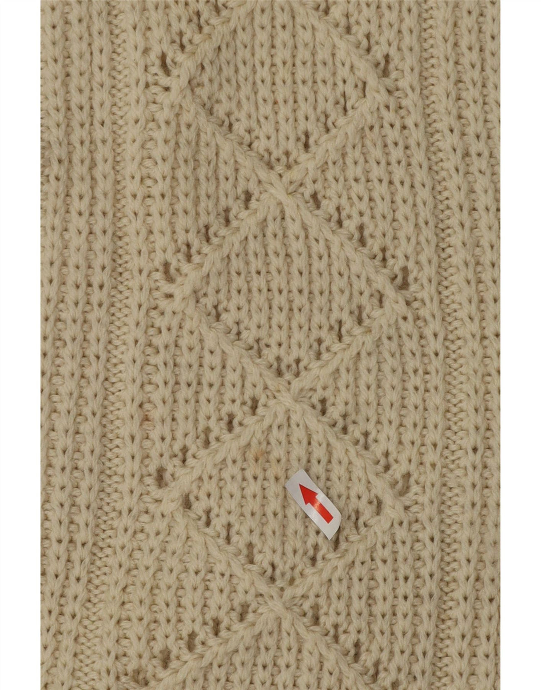 Vintage mujer barco cuello jersey suéter Reino Unido 14 grande de blanco