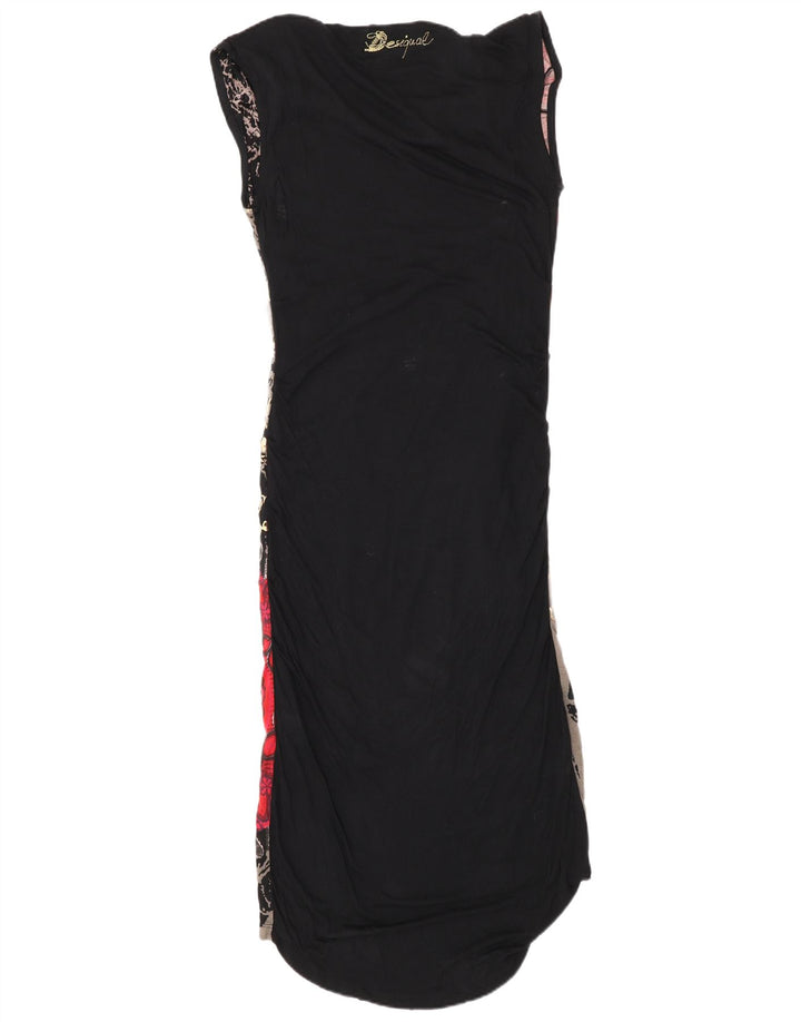 Vestido largo con estampado abstracto para mujer, talla 44, talla grande, multicolor