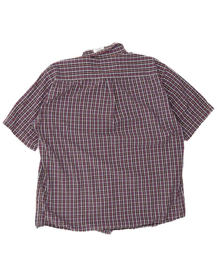 Gant Camisa Regular Fit De Manga Corta Para Hombre 3XL Blue Check